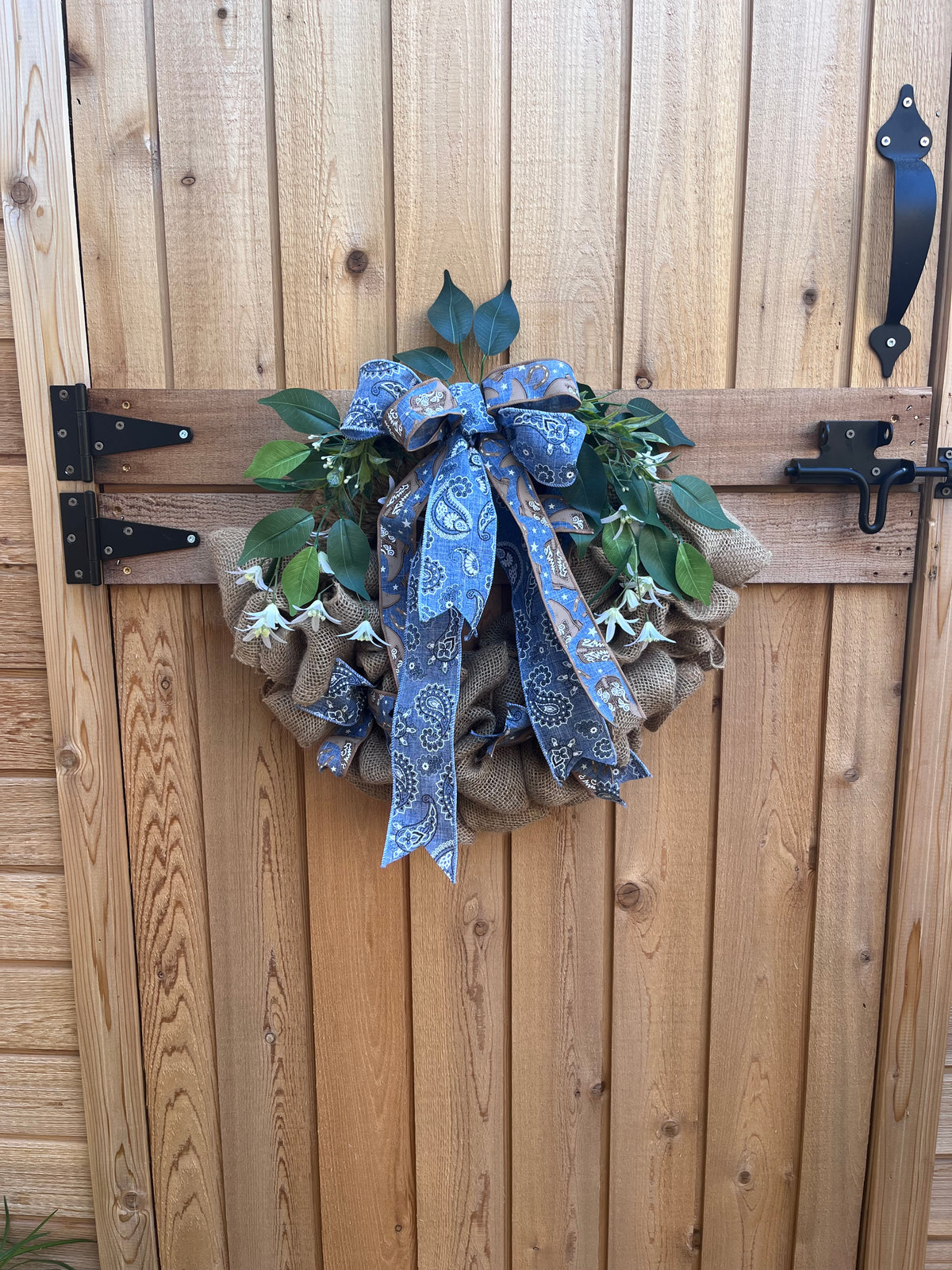Cowboy Burlap Wreath