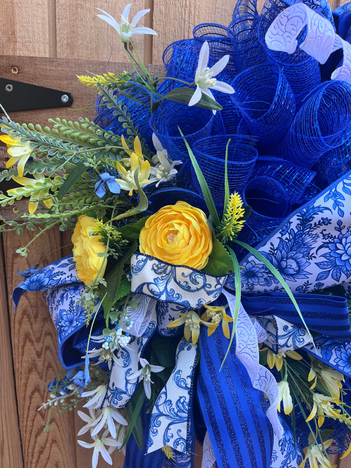 Blue & Yellow Wreath