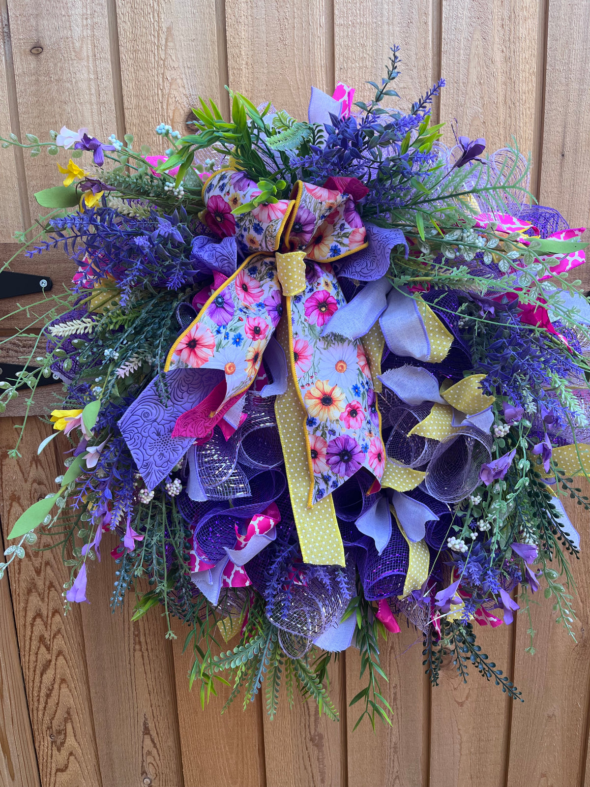 Purple Spring Wreath
