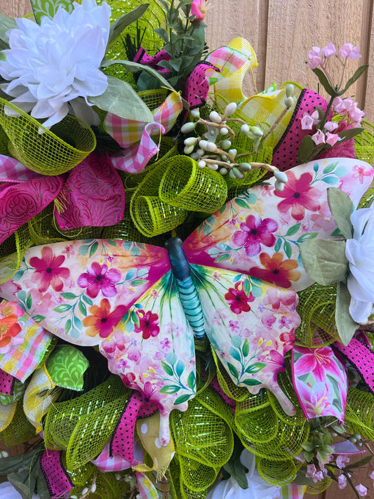 Spring Butterfly Wreath