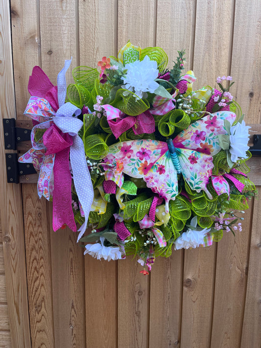 Spring Butterfly Wreath