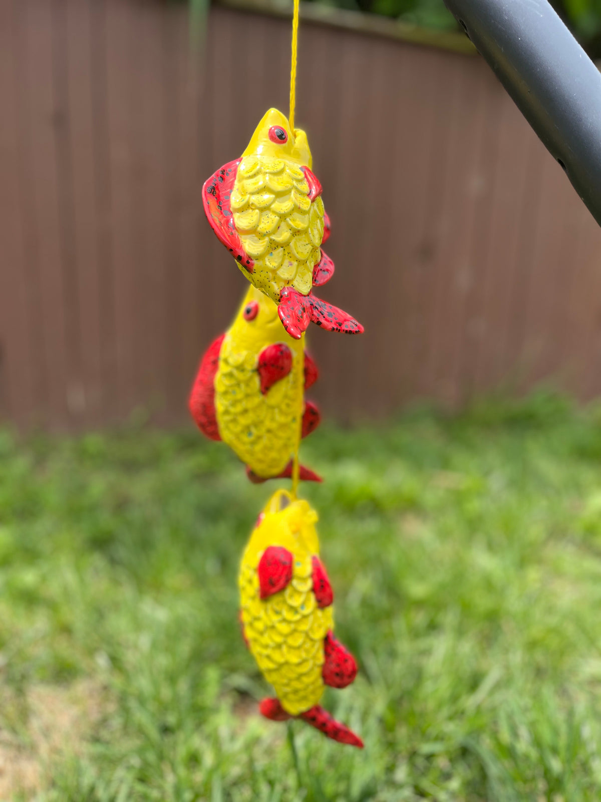 Fishy Business Yellow/Red Ceramic