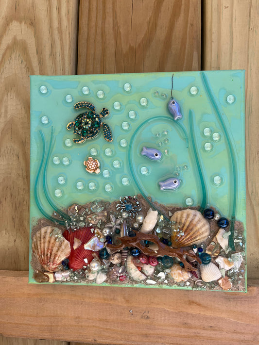 Under the Sea 8" x 8"