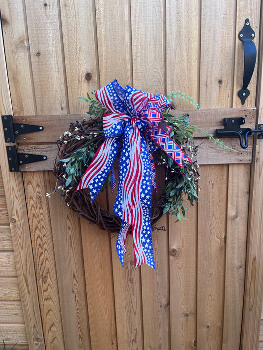 Patriotic Grapevine Wreath